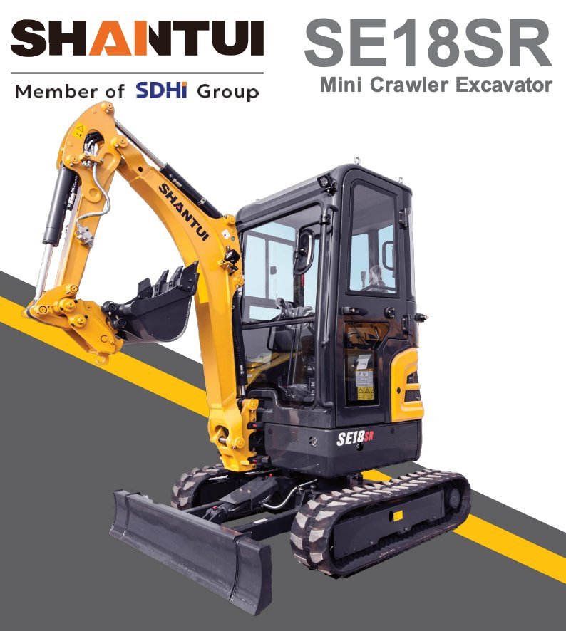 SHANTUI SE18SR mini crawler excavator