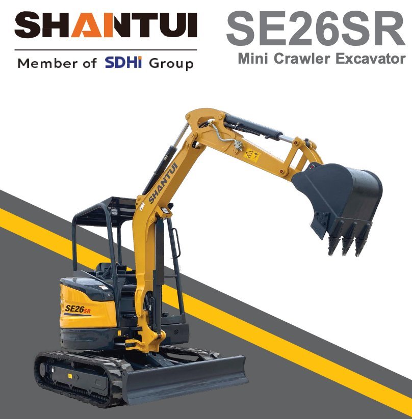 SHANTUI SE26SR mini crawler excavator