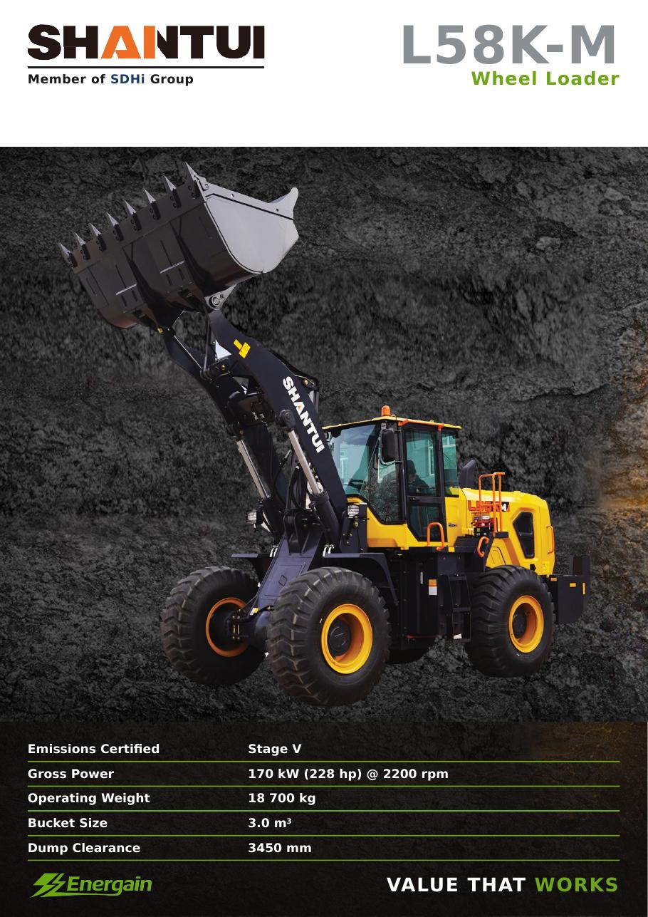 SHANTUI L58K-M wheel loader