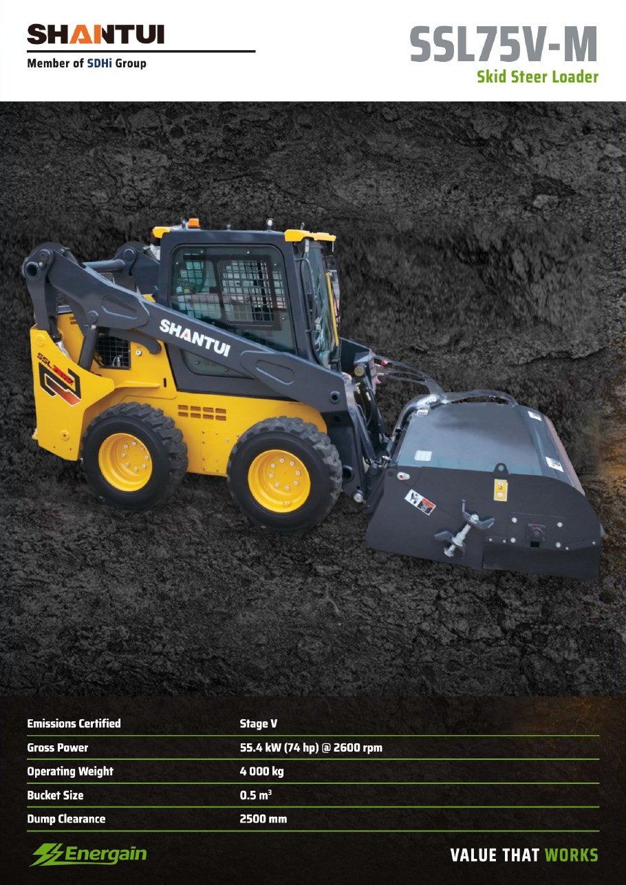 SHANTUI SSL75V-M skid steer loader